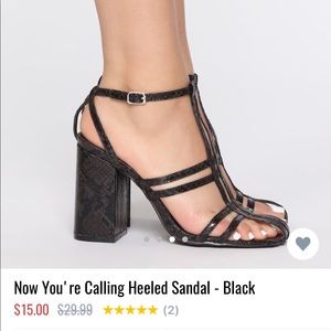 Now you’re calling heeled sandal- black